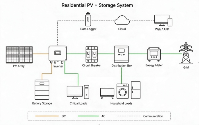 Residential PV-Storage System Solution